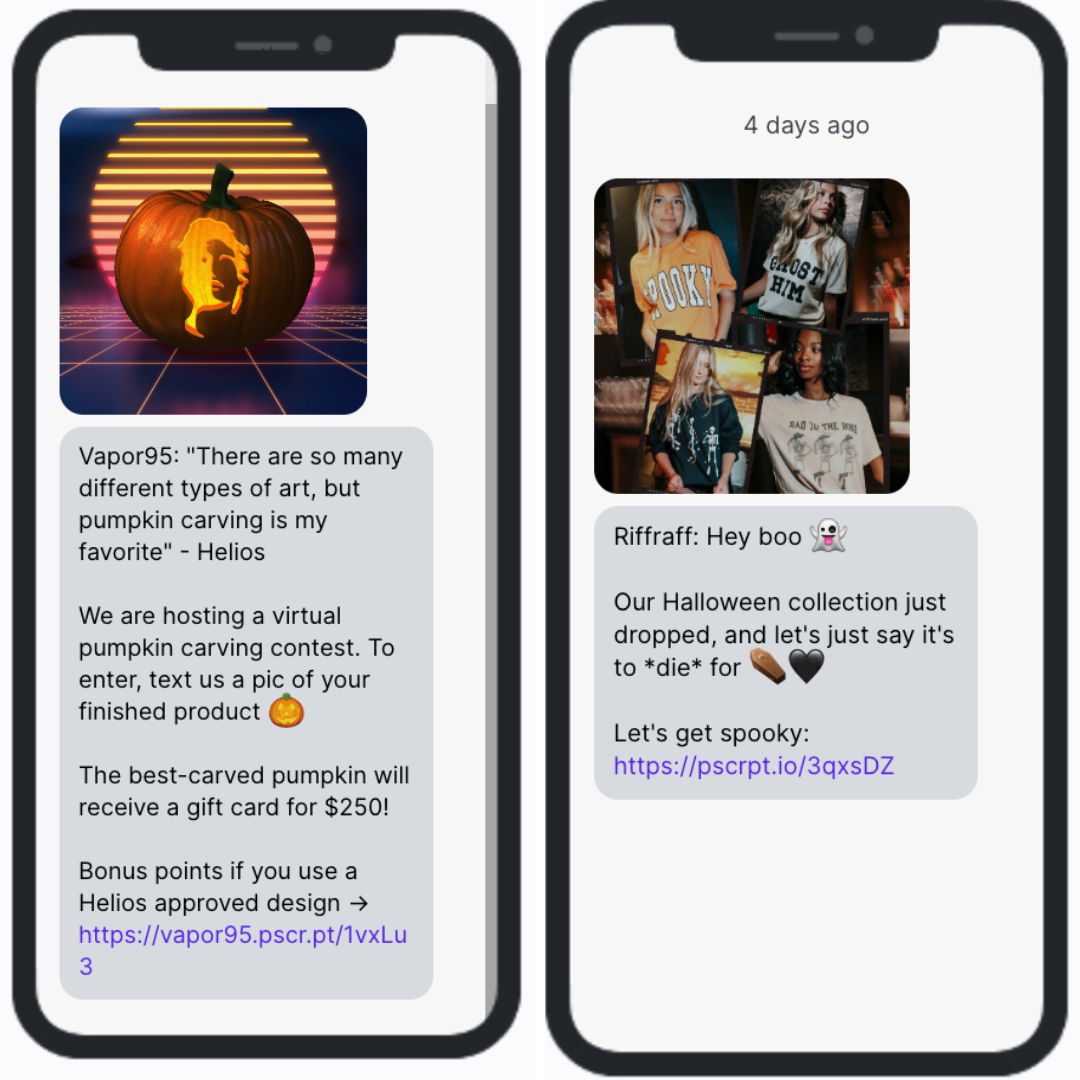 Halloween SMS Campaign Examples - Postscript