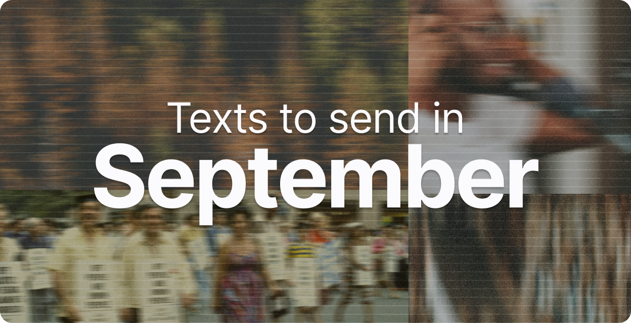 21 SMS Ideas For September