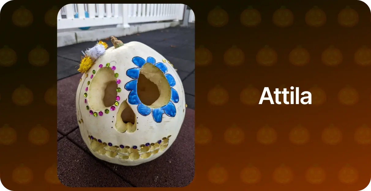 Vault Oct 23 - October 2023 Pumpkin Carving Attila