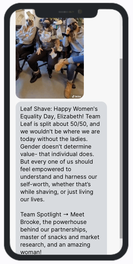 Leaf Shave - Women's Equality Day