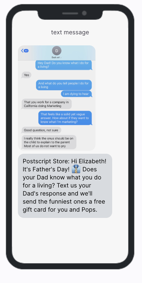 Father's Day SMS Campaign