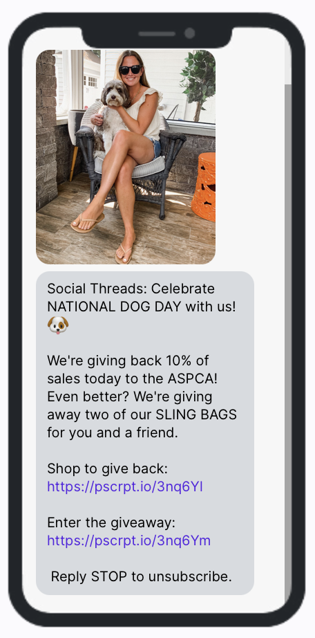 National Dog Day SMS Campaign