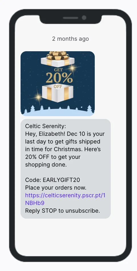 SMS Example - Chronos Agency