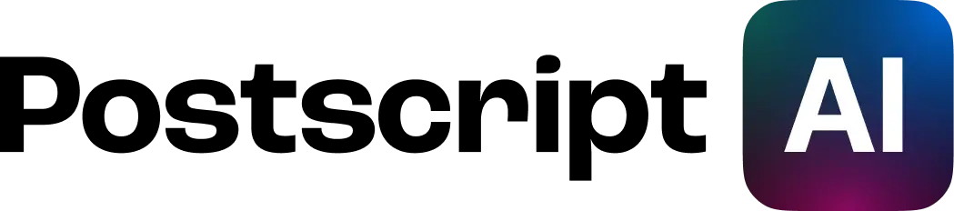 Postscript AI logo - light