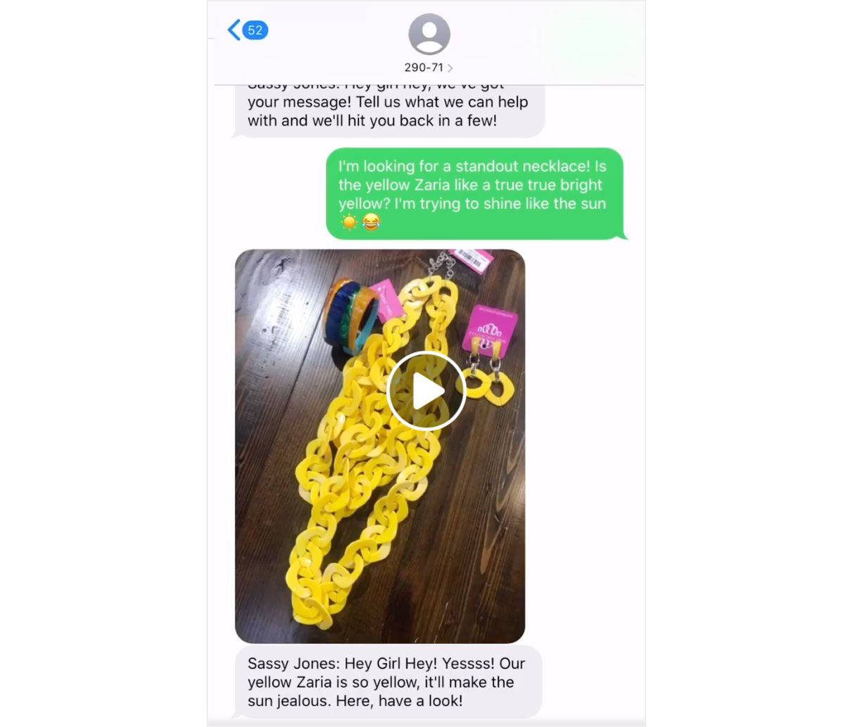 Sassy-Jones-SMS-Example-Video