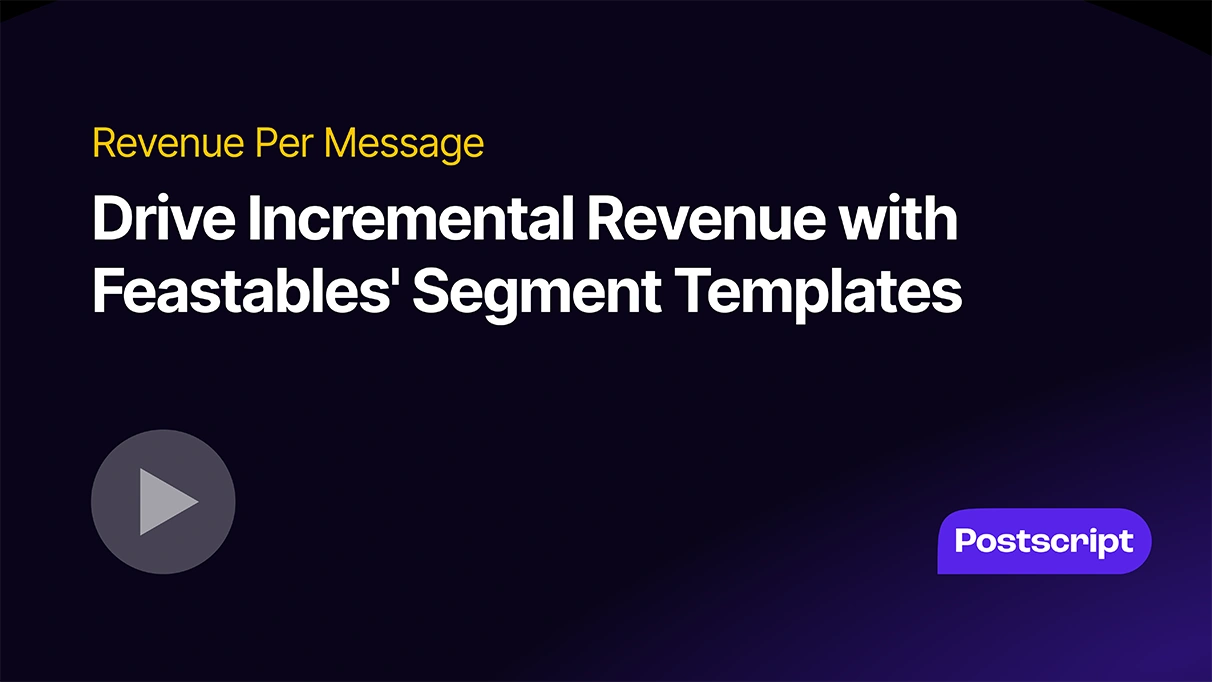 Drive incremental revenue with Feastables segment templates