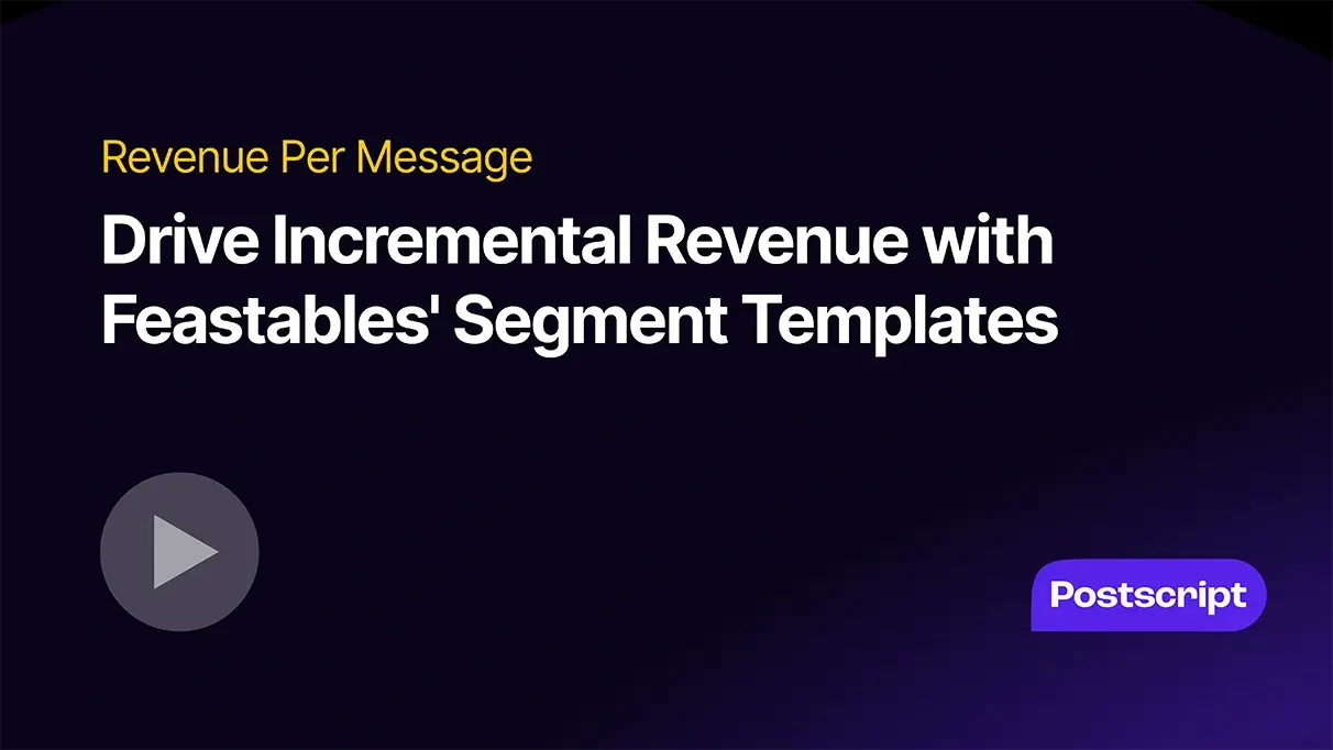 Drive incremental revenue with Feastables segment templates