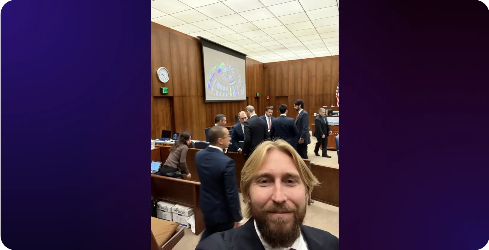 Vault Aug 25 - Adam taking a selfie with Attentive’s legal team