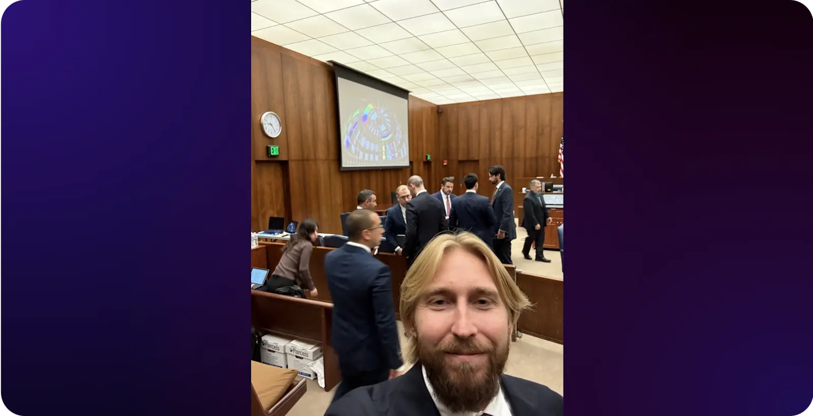 Vault Aug 25 - Adam taking a selfie with Attentive’s legal team