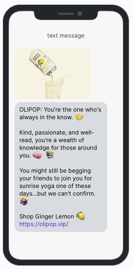 OLIPOP conversational response 2