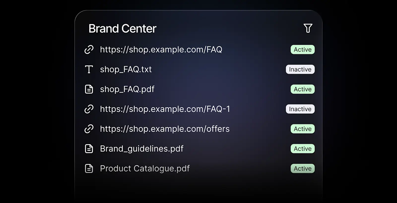 Brand Center Train