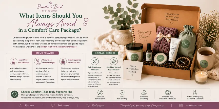 Gift Boxes for Women What to Avoid in a Comfort Care Package