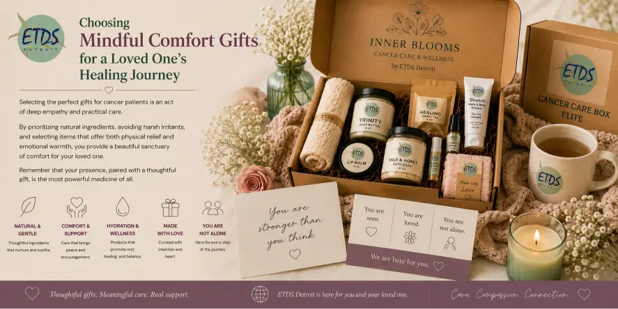 Mindful Comfort Gifts for Cancer Patients ETDS Detroit