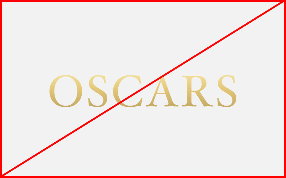oscars do not use a different font