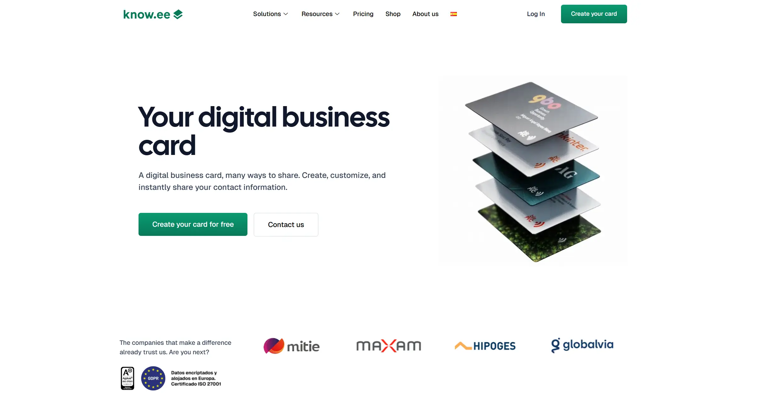 Best Digital Business Cards - Know.ee