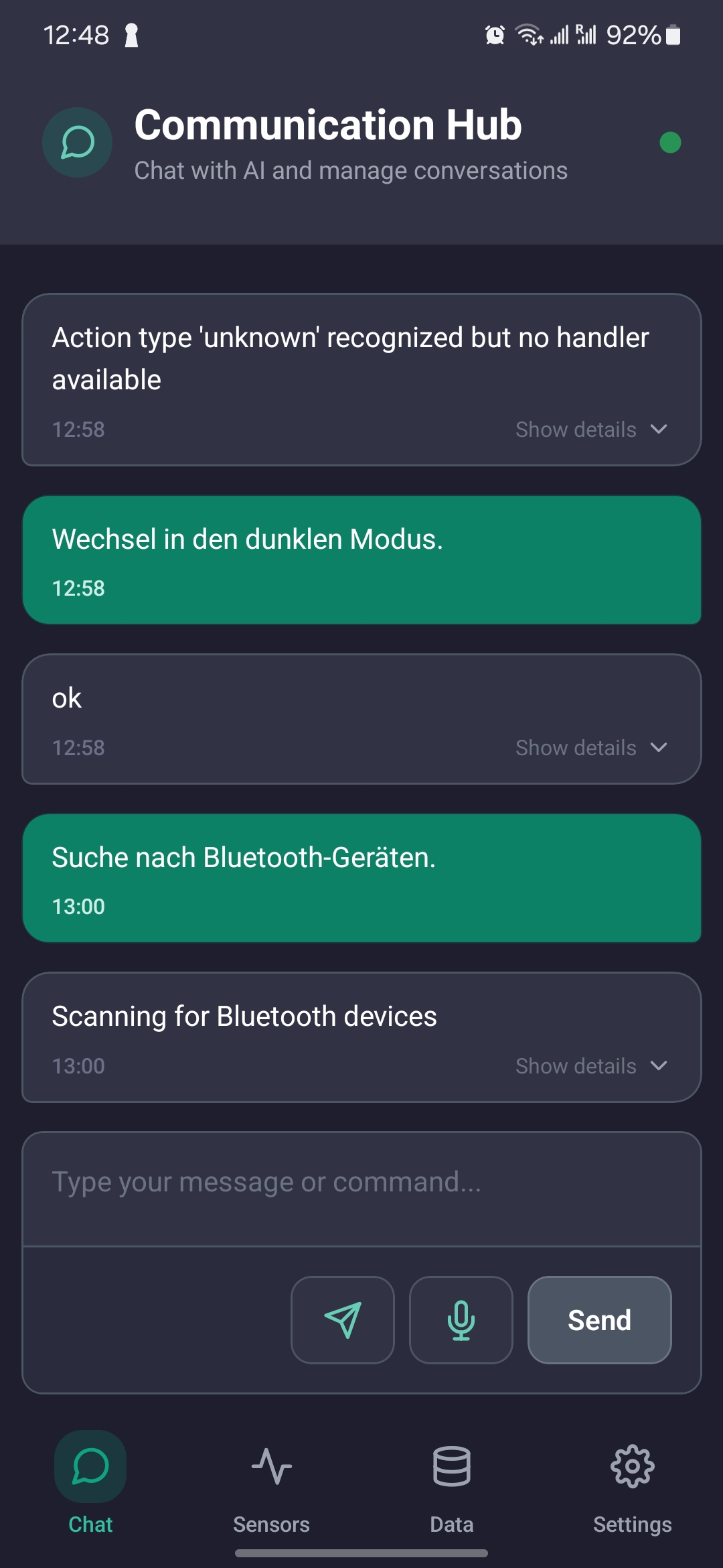 Using Natural Language to change Software Settings