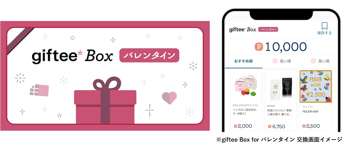 10 giftee Box forバレンタイン