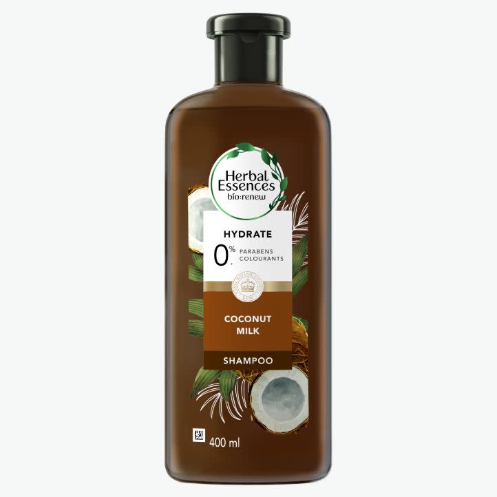 Herbal Essences Coconut Milk shampoo bottle