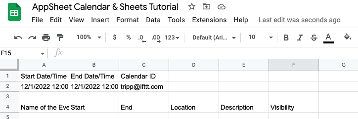 appscript spreadsheet template