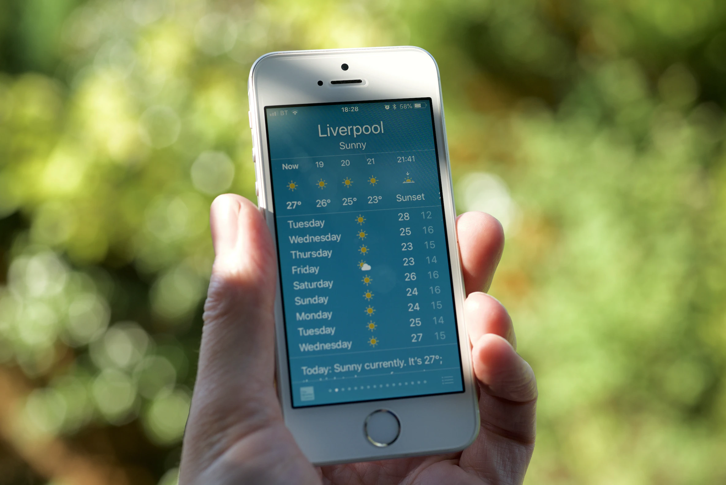 A weather app that replicated the Smartforcast feature from