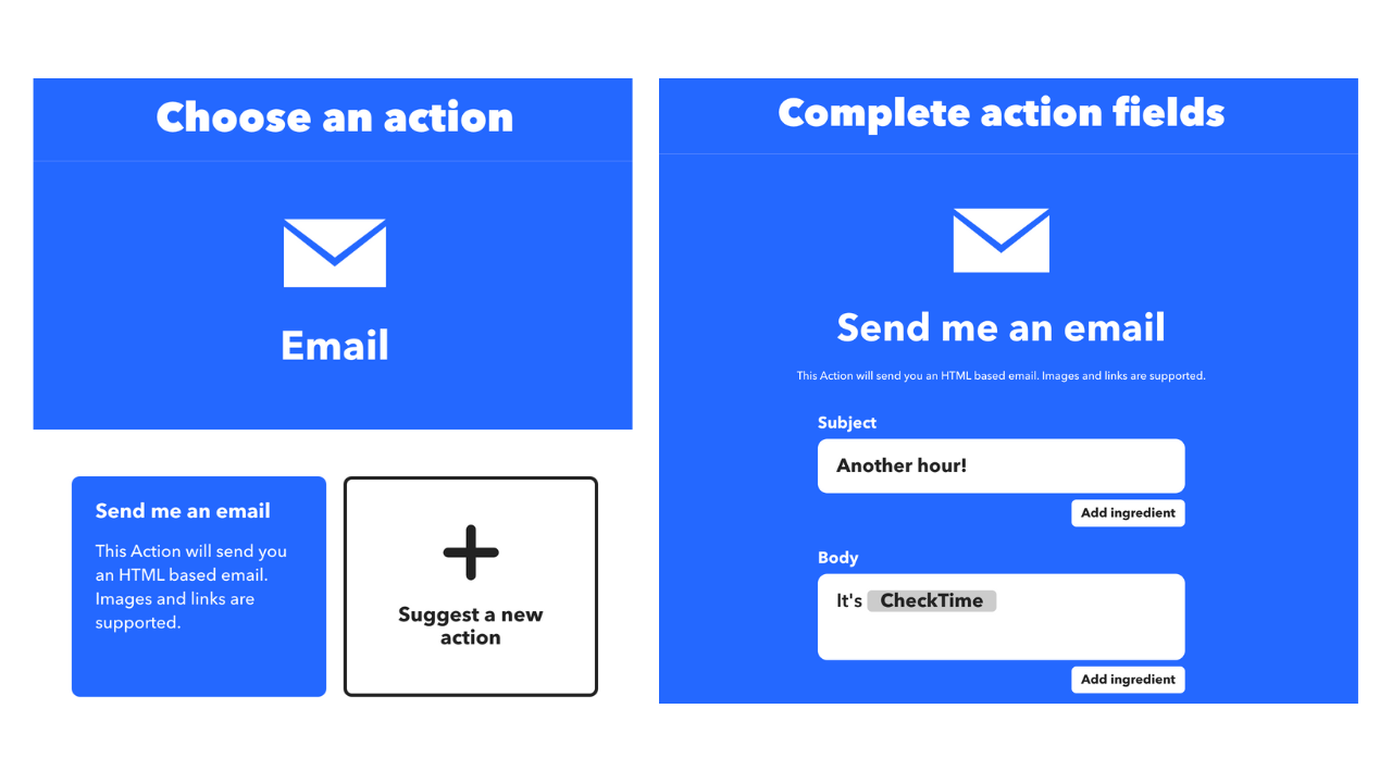 Action Selection and Configuration