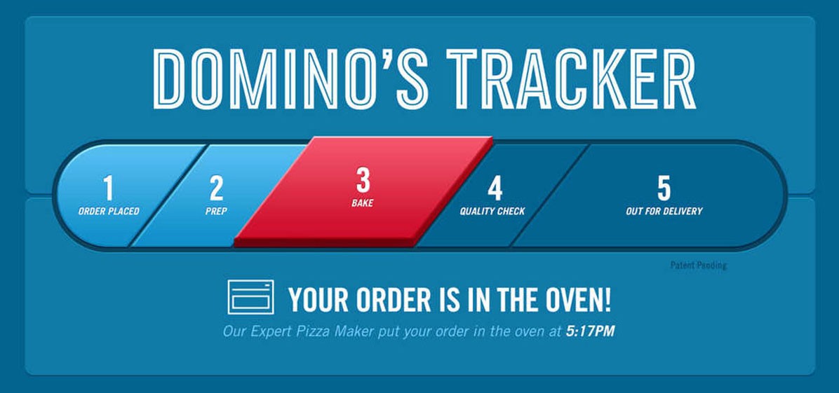 dominos trackers