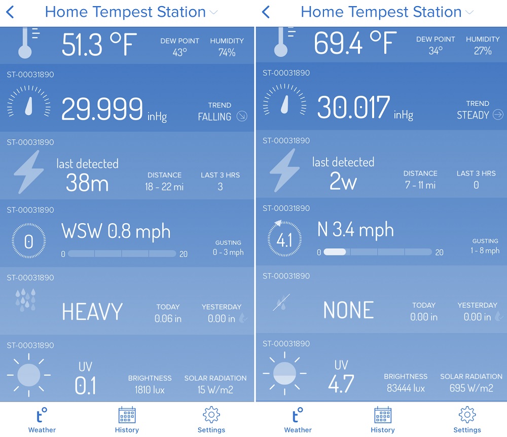 Tempest app-weather