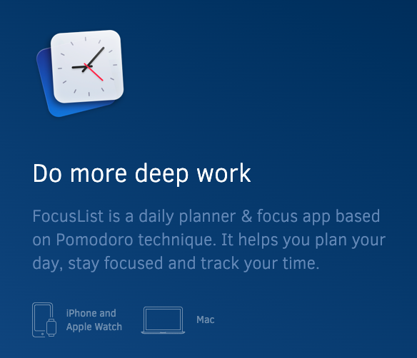 FocusList App screenshot