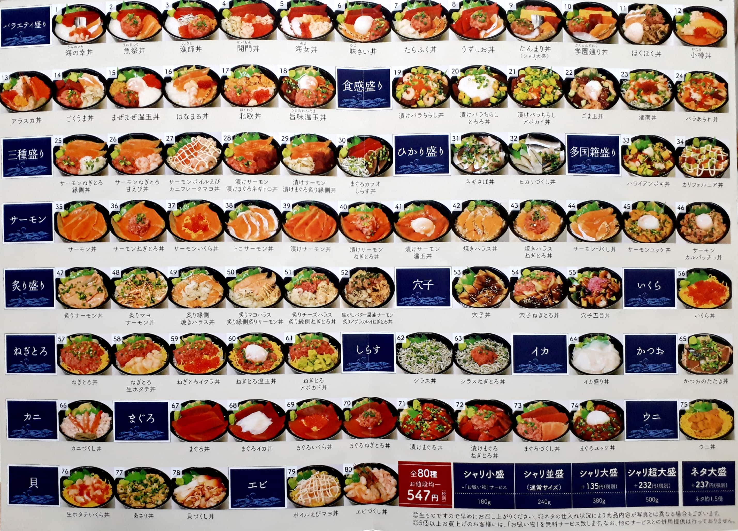 魚丼屋 聴家　メニュー2