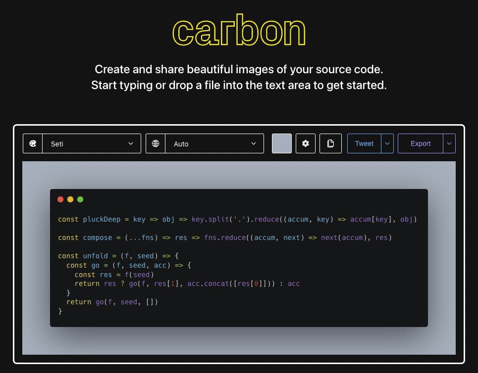 Carbon Homepage Image