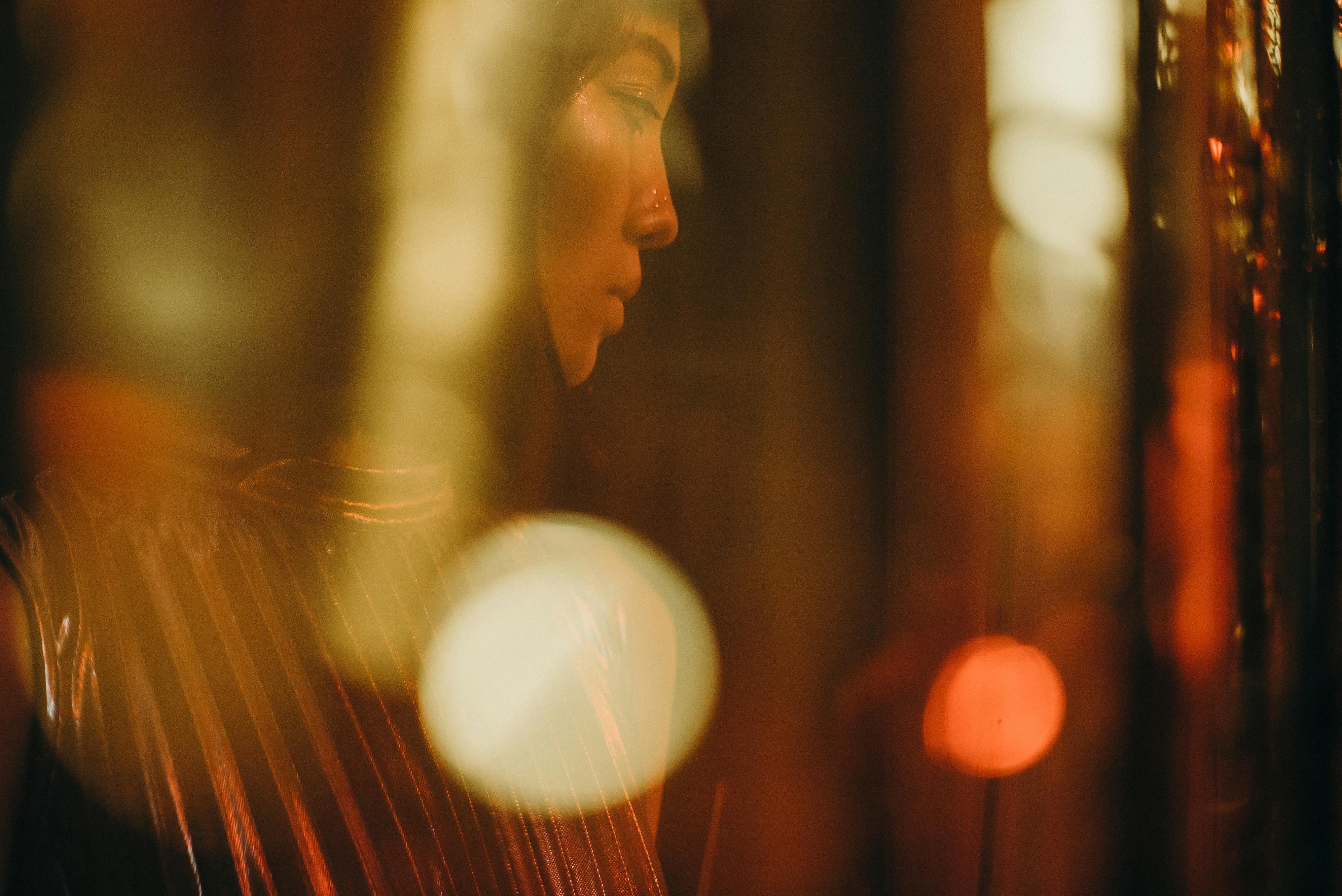 woman looking lonely