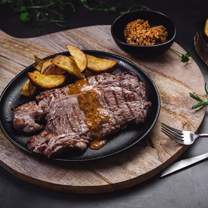 Filet de vedella amb mantega Café de París