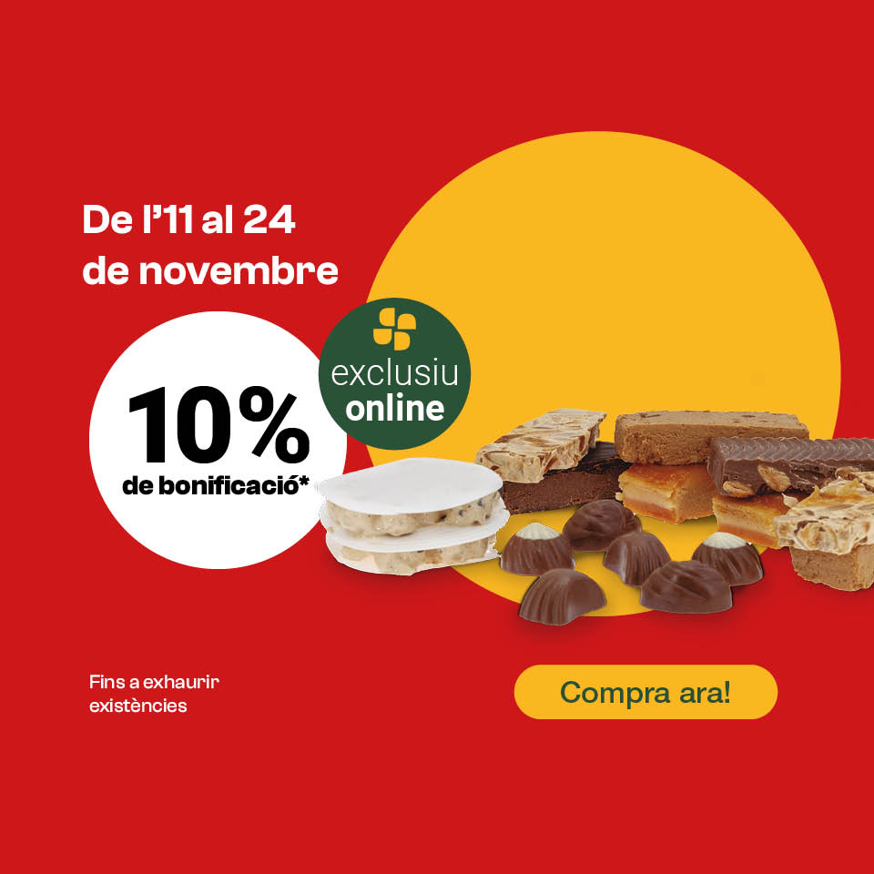 Gaudeix del 10% de bonificació en torrons i bombons -3-