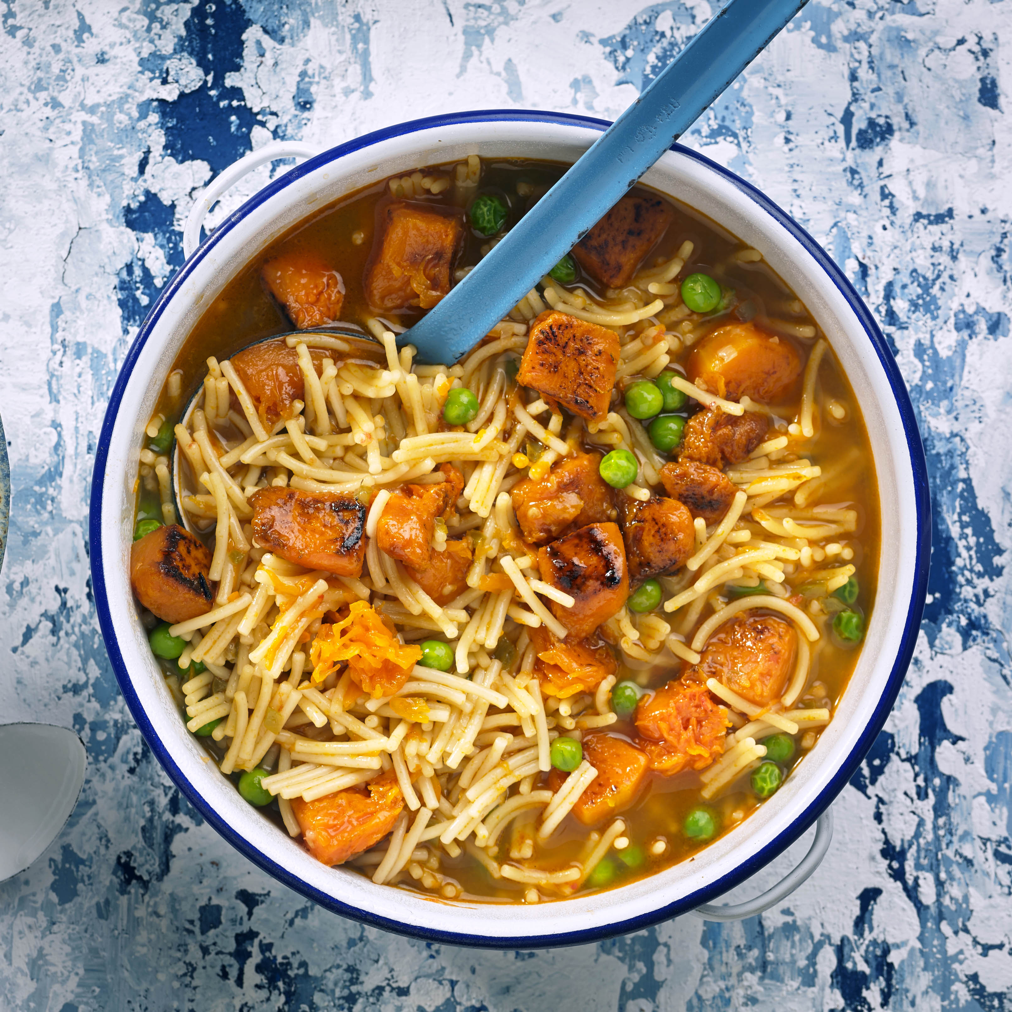 Fideus a la cassola amb carbassa