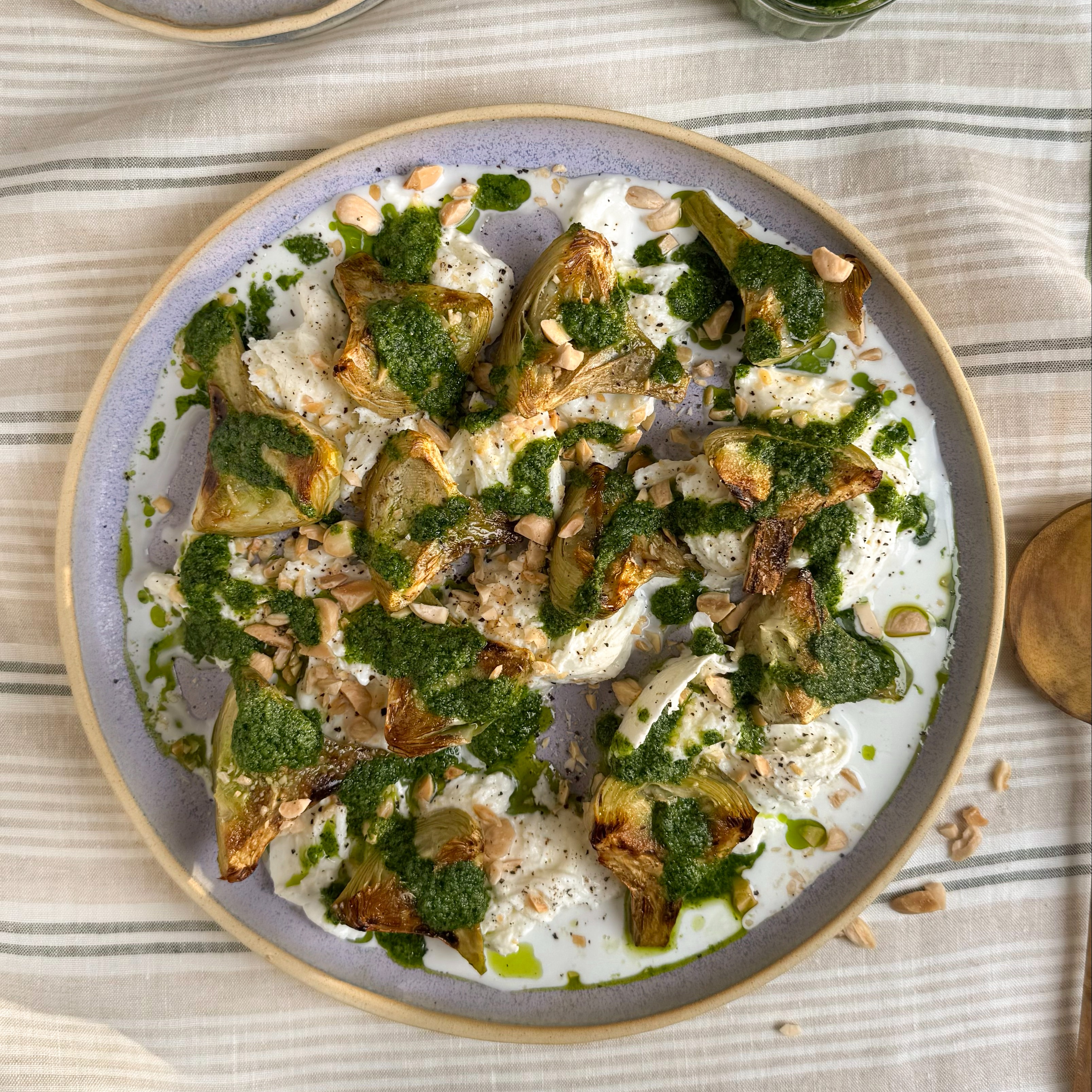 Carxofes amb salsa verda