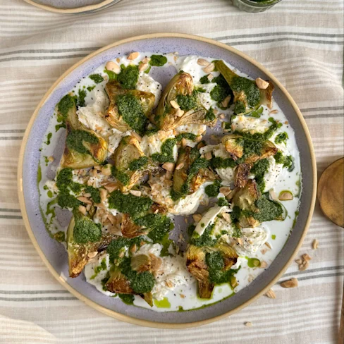 Carxofes amb salsa verda