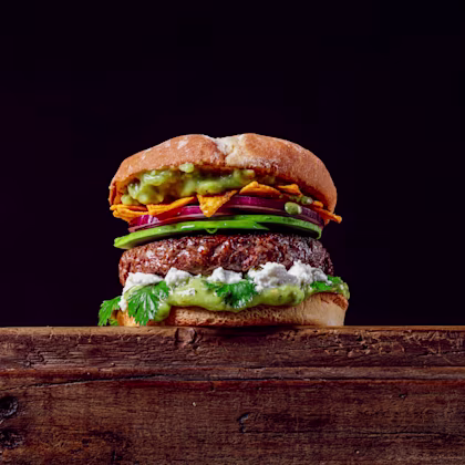 Hamburguesa de vedella ecològica a l’estil mexicà