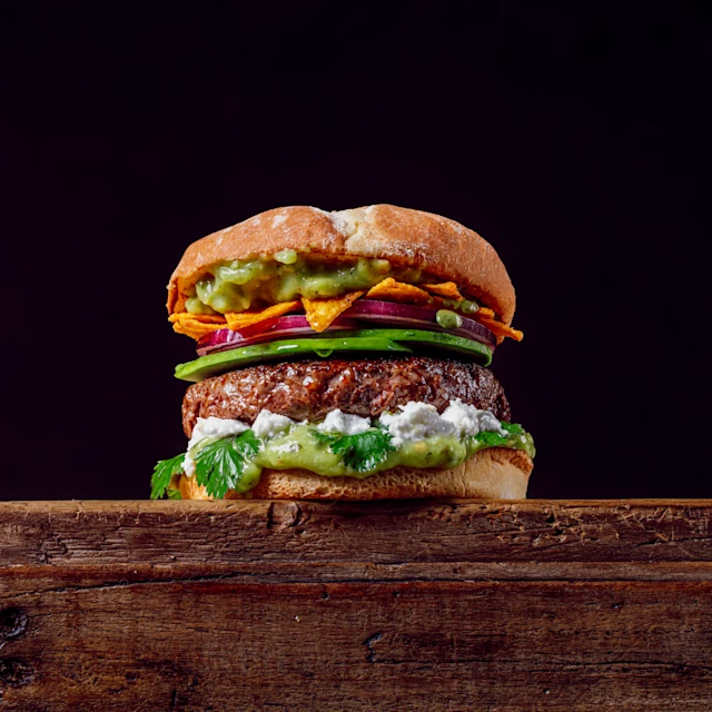 Hamburguesa de vedella ecològica a l’estil mexicà
