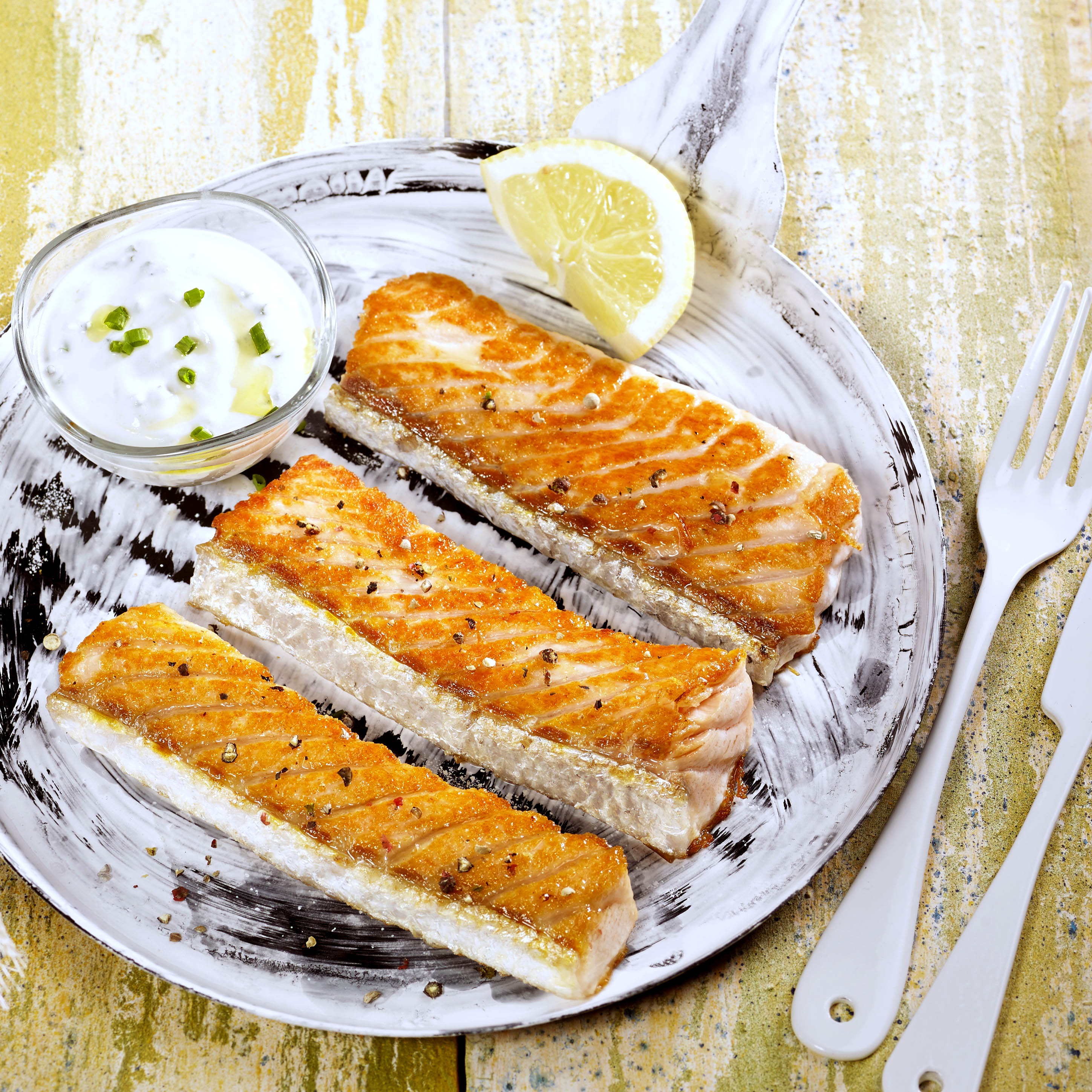 Lloms de salmó a la llimona