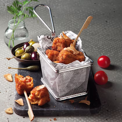 Croquetes de gambes a l'allada