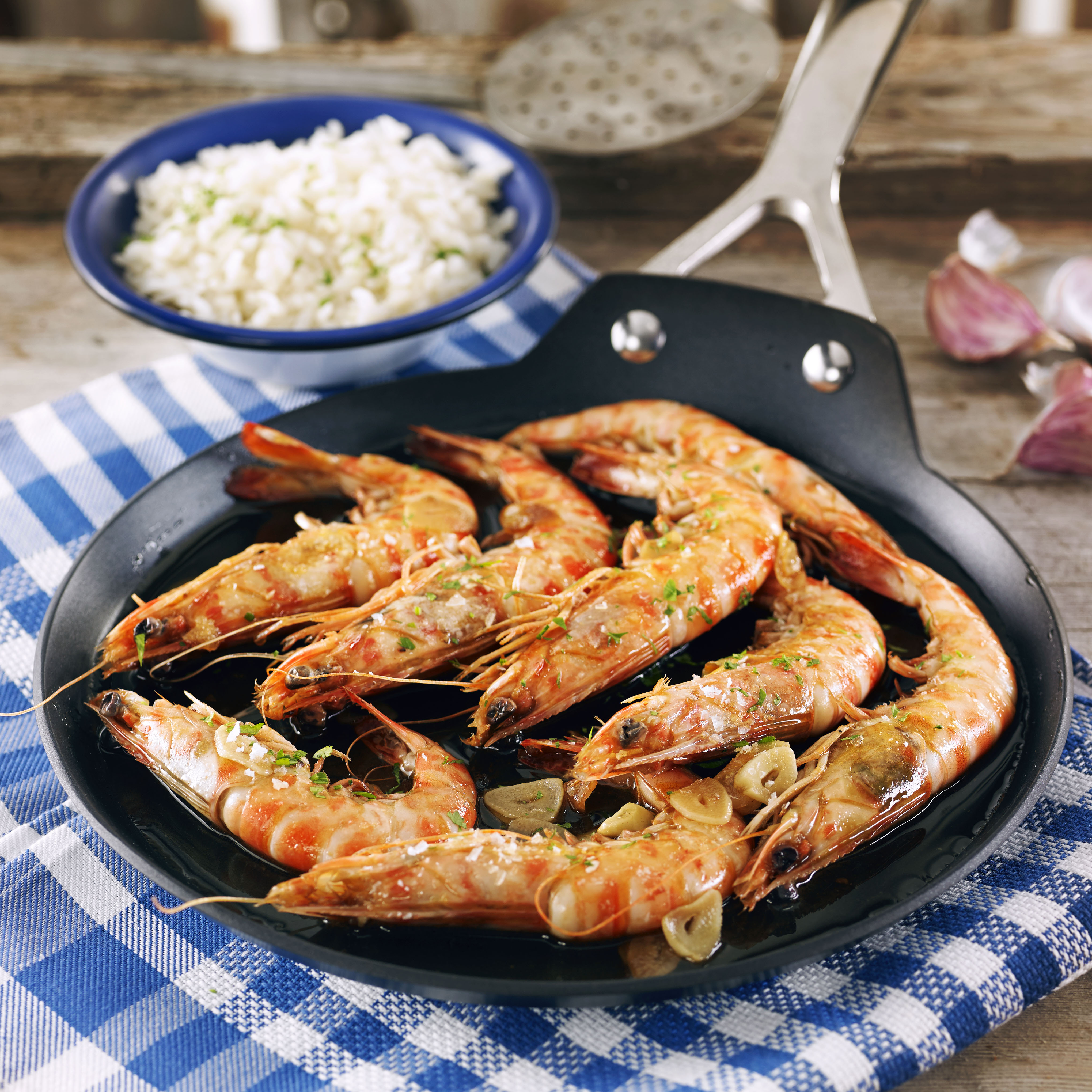 Llagostins al xerès