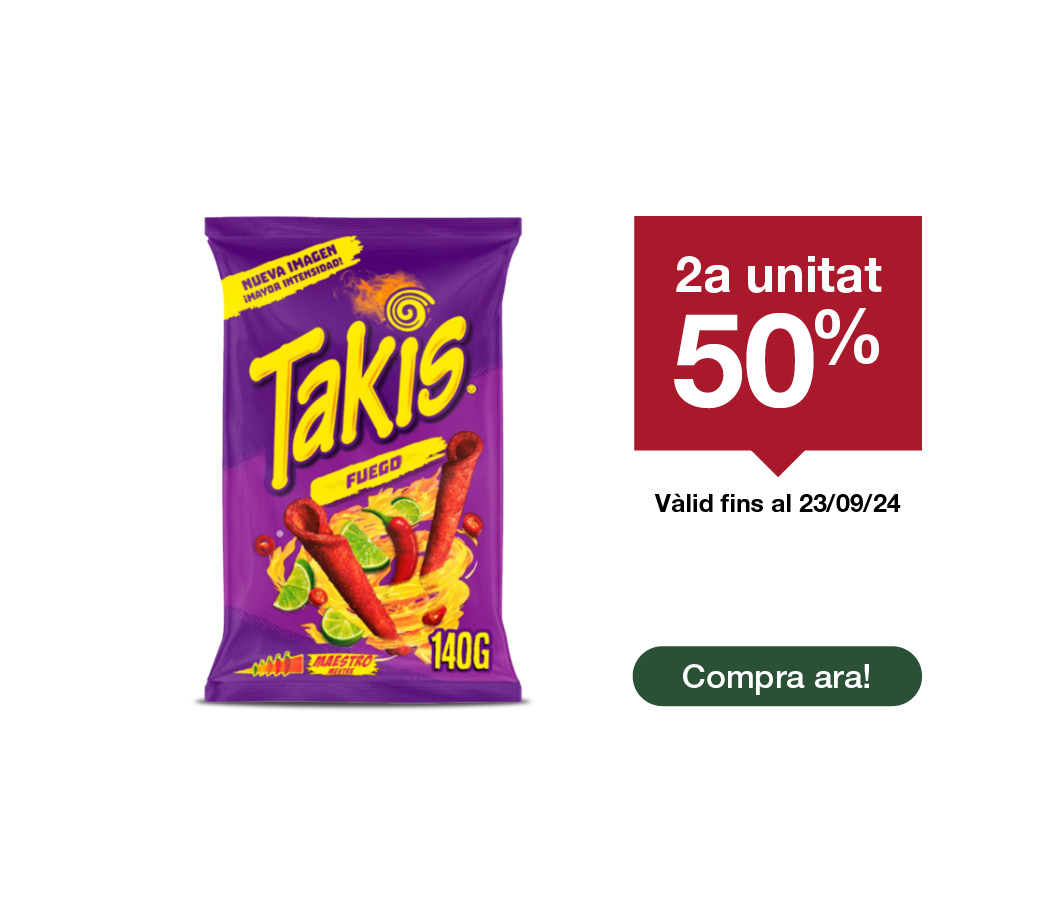 Fes clic aquí per veure l'estalvi en snacks Takis -3-