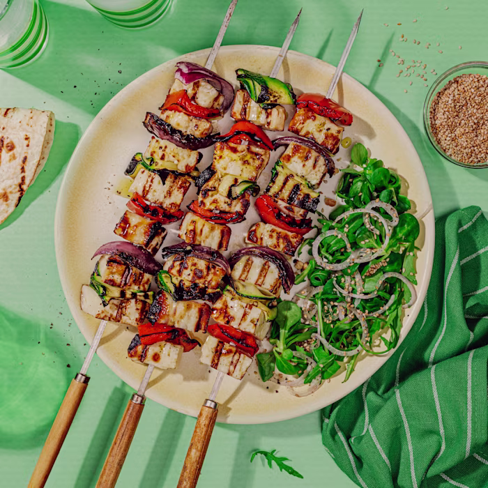 Broquetes de Halloumi
