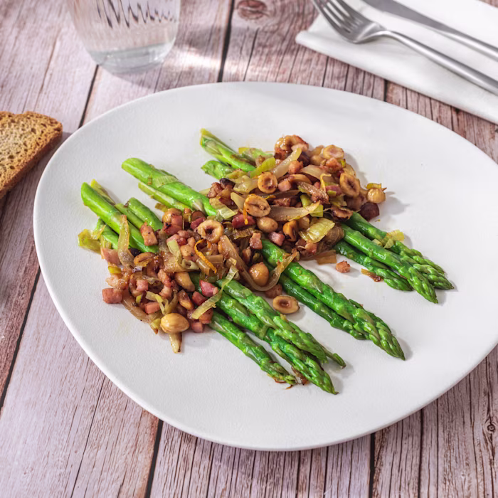 Espàrrecs amb cansalada