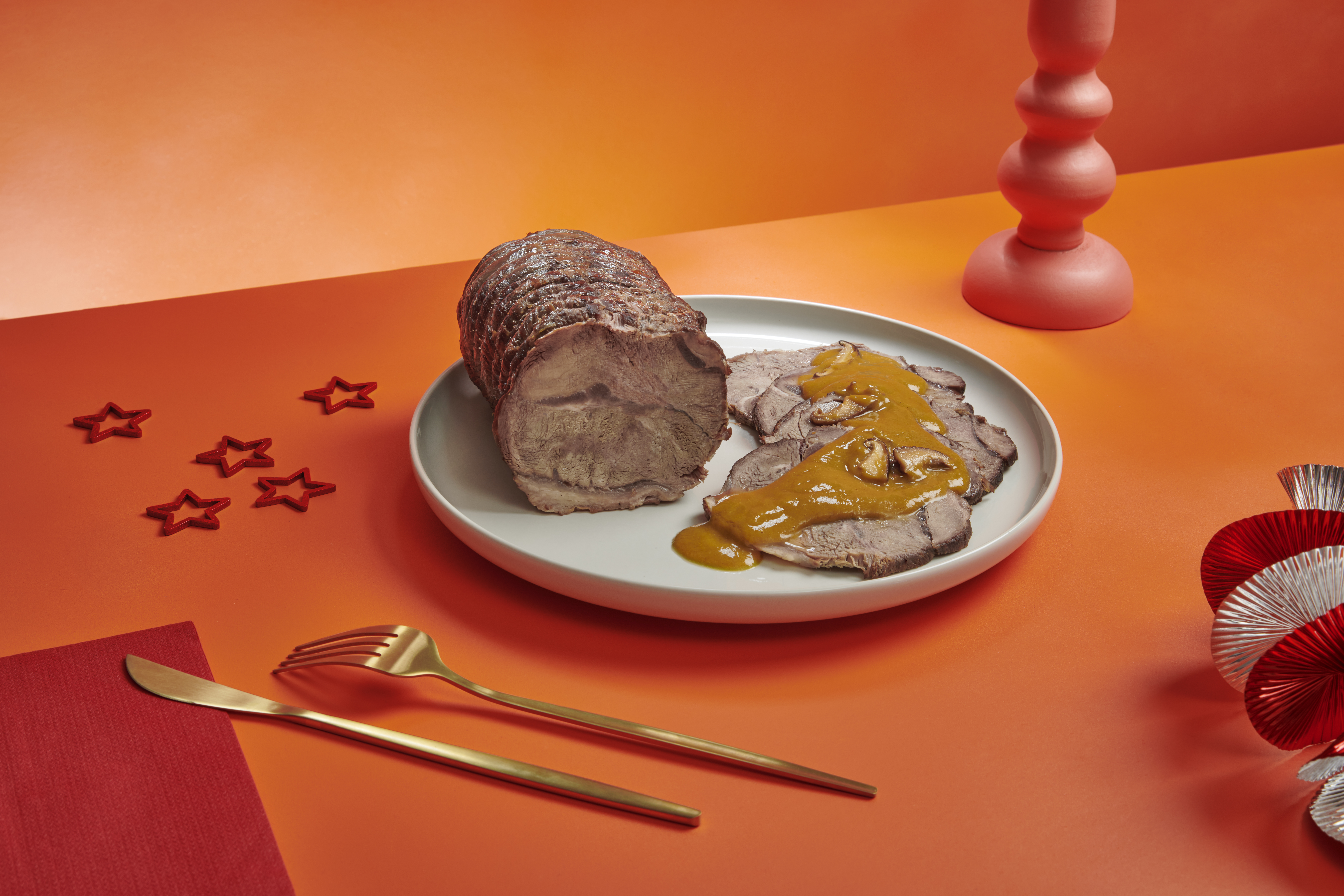 Llata de vedella amb bolets