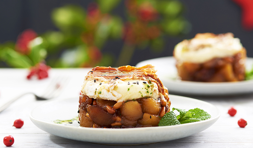 Timbal de poma caramelitzada