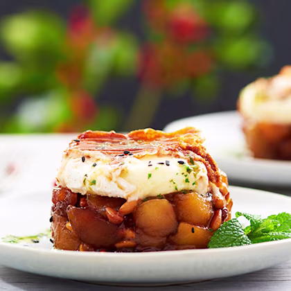Timbal de poma caramelitzada
