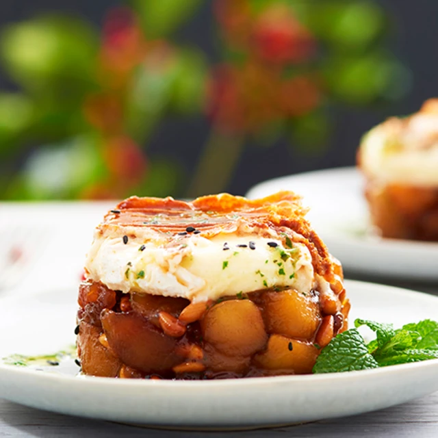 Timbal de poma caramelitzada