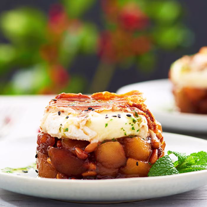 Timbal de poma caramelitzada