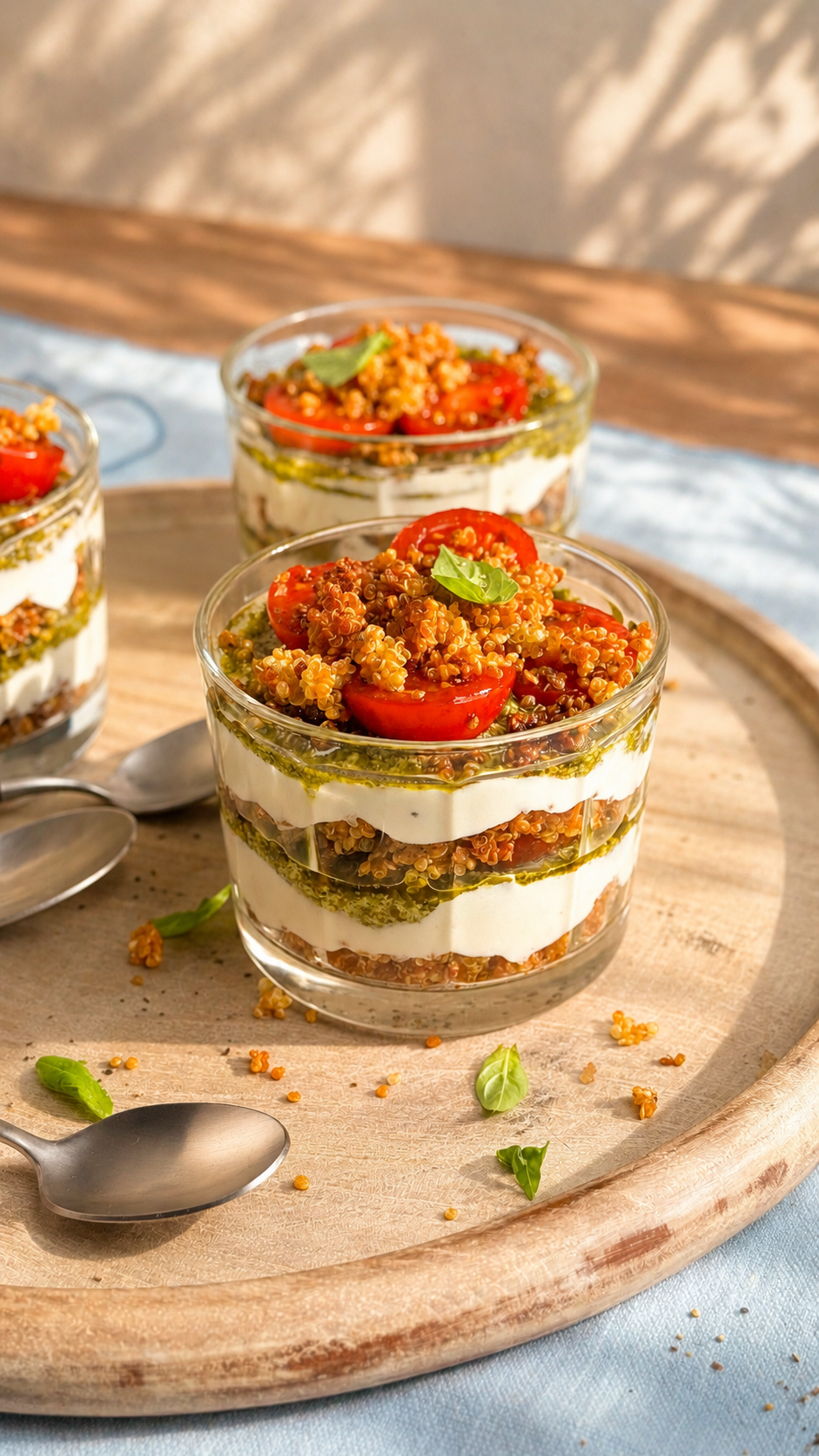 Tiramisú salat de tomàquet i mozzarella
